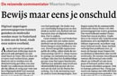 NRC Handelsblad: Bewijs maar eens je onschuld